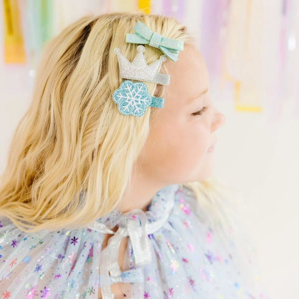 snow princess clip set