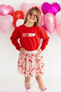 girls bow love tutu