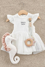 Load image into Gallery viewer, baby onesie tutu dress beach babe
