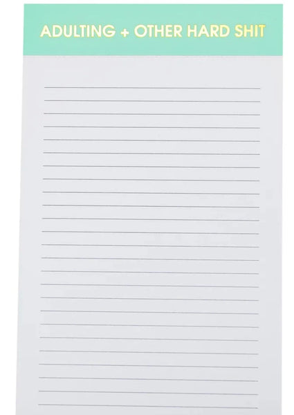 notepad - adulting