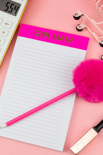 notepad - girl math