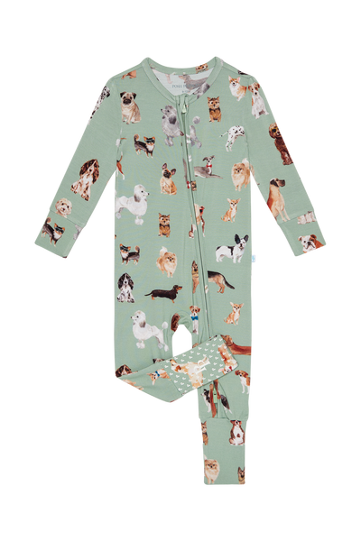 baby convertible one piece puppies
