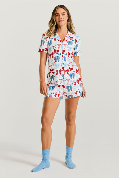 women`s pj short set martha