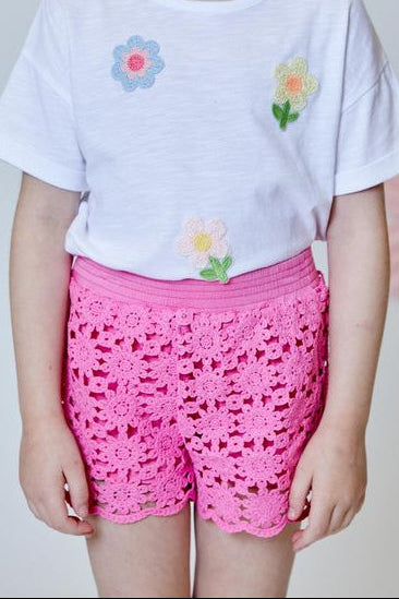 girls crochet shorts