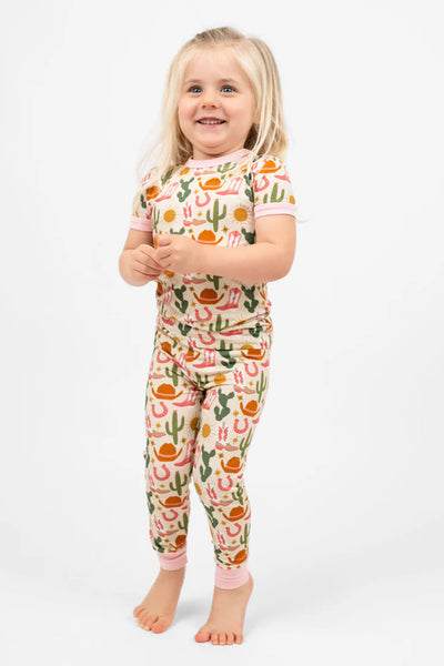 girls western pj set