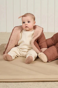kids shearling zip jacket