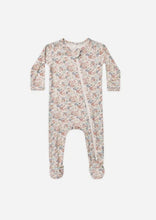 Load image into Gallery viewer, baby bamboo floral footie
