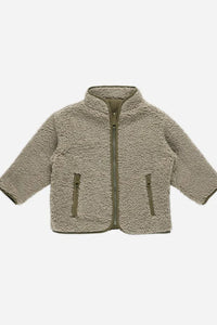 kids shearling zip jacket