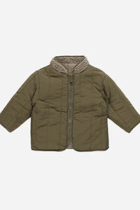 kids shearling zip jacket