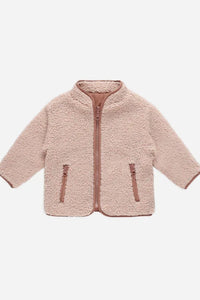 kids shearling zip jacket