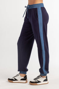 denim trim jogger