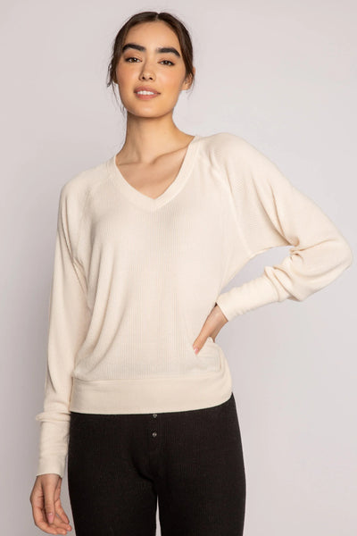 v neck thermal top
