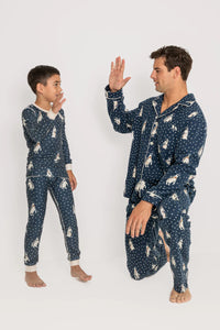 kids penguin pj set