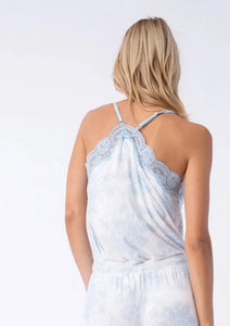 forever floral lace trim cami