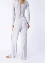 Load image into Gallery viewer, lace inset rib pant
