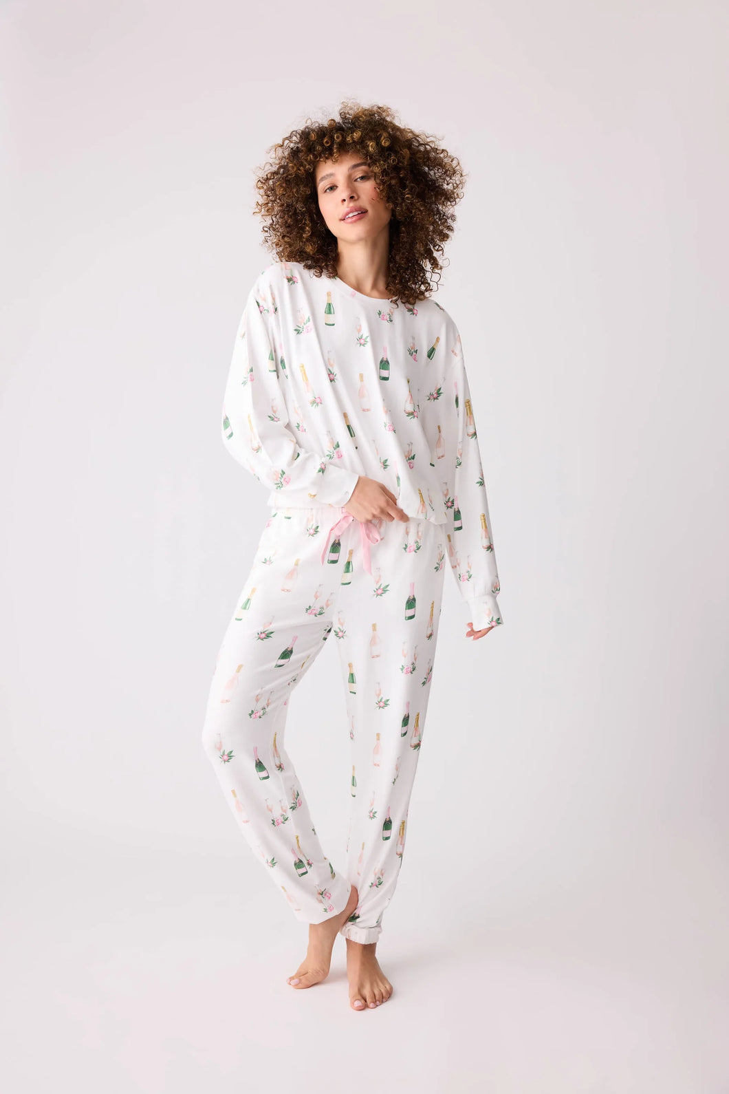 champagne pj set