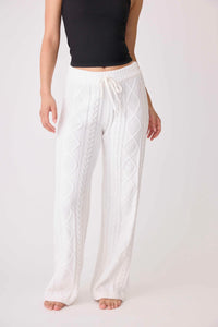 cozy cable crew pant