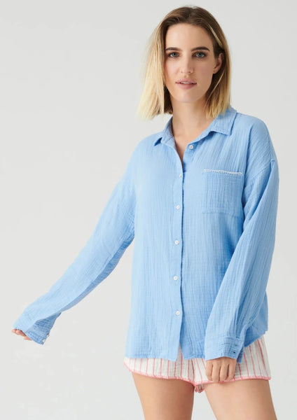 gauze button shirt