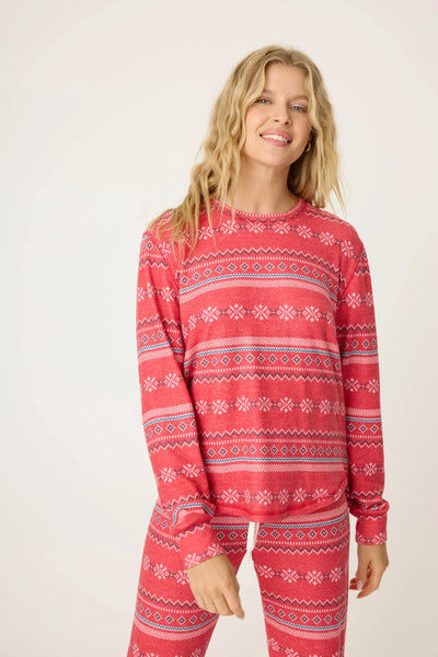 snowflake long sleeve top