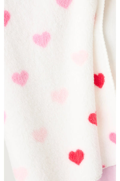 hearts plush blanket