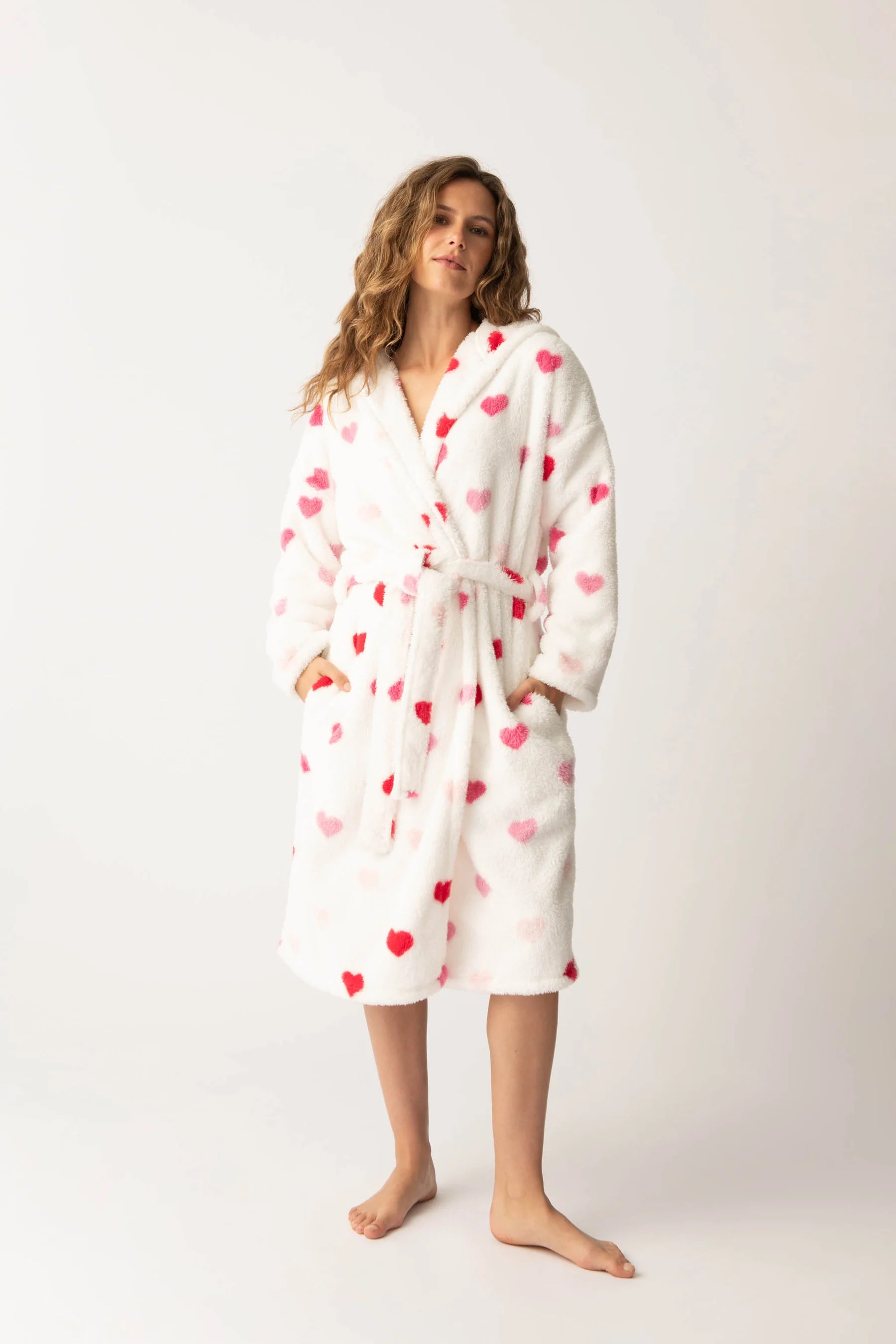 hearts plush robe – Ginger N' Cream™