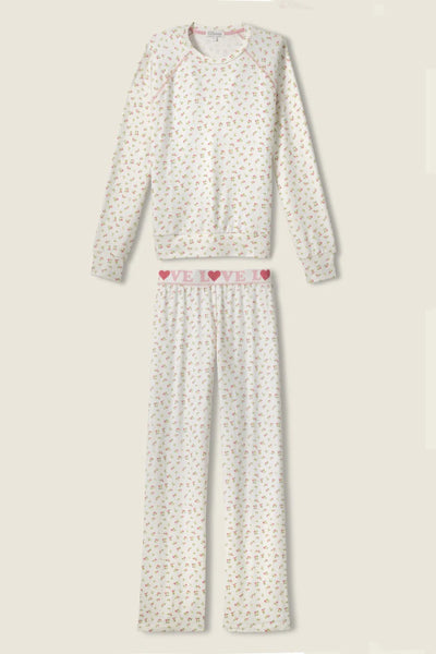 roses pj set