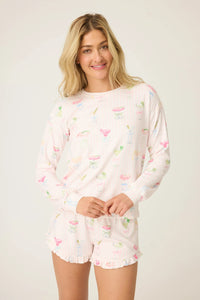 bow cocktails long sleeve top