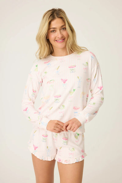 bow cocktails long sleeve top