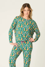 Load image into Gallery viewer, cheetah long sleeve lounge top
