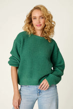 Load image into Gallery viewer, Long Sleeve Chenille Waffle Sweater

