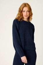 Load image into Gallery viewer, Long Sleeve Chenille Waffle Sweater
