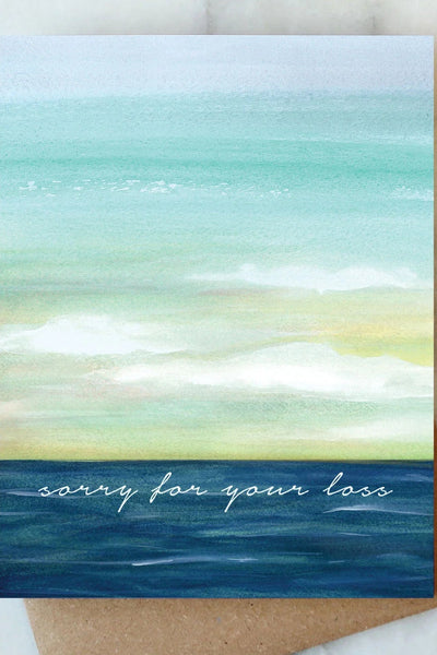 card ocean sorry for your loss