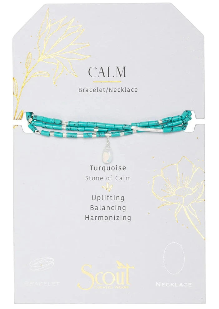 teardrop wrap bracelet turq