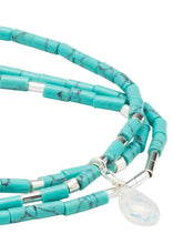 Load image into Gallery viewer, teardrop wrap bracelet turq
