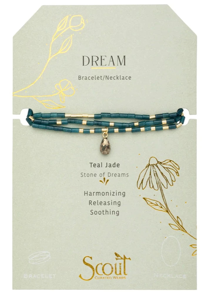teardrop wrap bracelet jade