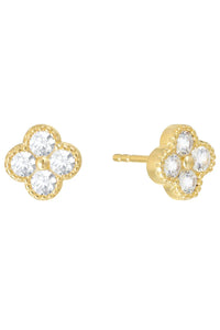 cz flower stud