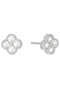 cz flower stud