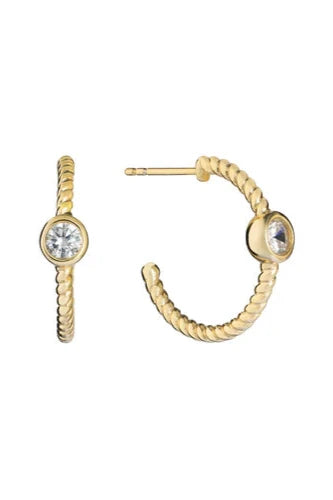 cz twist hoop