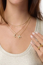 Load image into Gallery viewer, cz initial necklace-m
