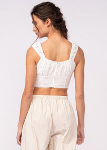 eyelet corset tank