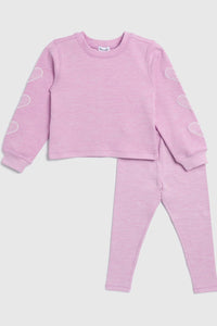 girls heart sleeve tee + legging set