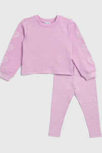 baby heart sleeve tee + legging set