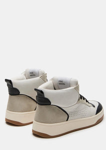 leather hitop sneaker