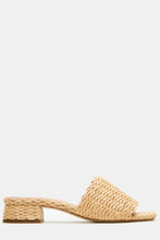 Load image into Gallery viewer, raffia flat slide sandal
