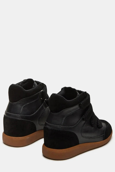 high top velcro wedge sneaker