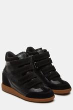 Load image into Gallery viewer, high top velcro wedge sneaker
