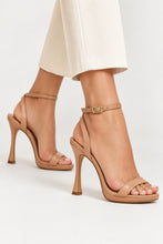 Load image into Gallery viewer, Leather Ankle Strap Heel Sandal
