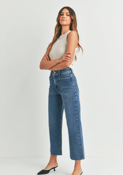hirise utility wide leg cargo pant