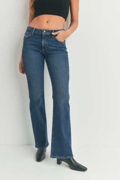 lowrise vintage slim bootcut jean