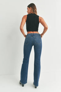lowrise vintage slim bootcut jean